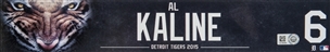 Al Kaline Game Used Tigers Locker Name Plate (MLB Authenticated)